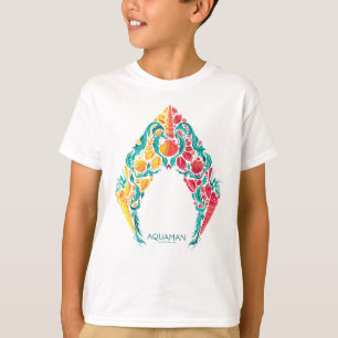 T-shirt Aquaman Logo Aquaman & Mera sur le thème du coq