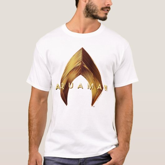 T-shirt Aquaman | Logo Golden Aquaman (Devant)