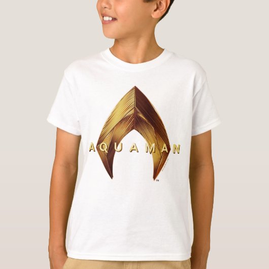 T-shirt Aquaman | Logo Golden Aquaman (Devant)