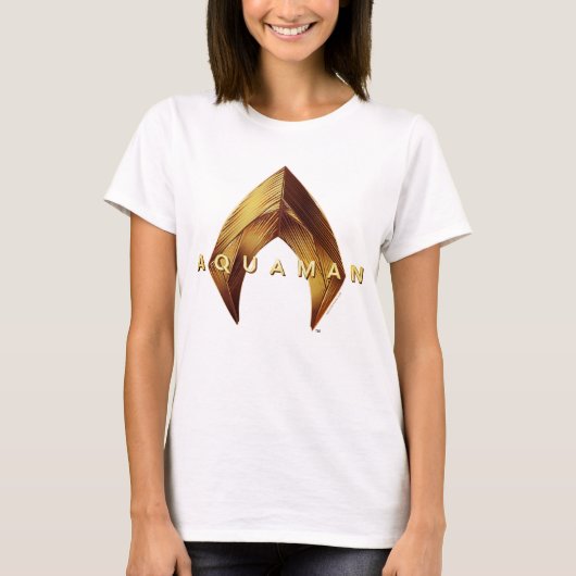 T-shirt Aquaman | Logo Golden Aquaman (Devant)