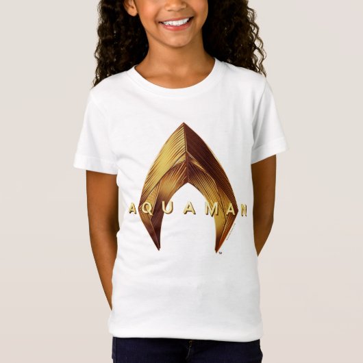 T-Shirt Aquaman | Logo Golden Aquaman (Devant)