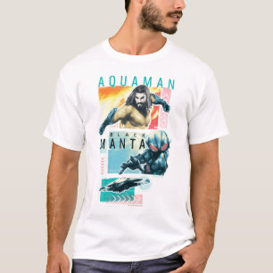 T-shirt Aquaman   Modernist Aquaman & Black Manta Graphic