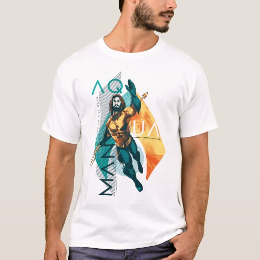 T-shirt Aquaman | Modernist Aquaman Collage (Devant)