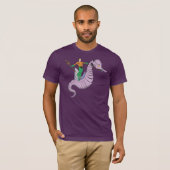 T-shirt Aquaman Rides Seahorse (Devant entier)