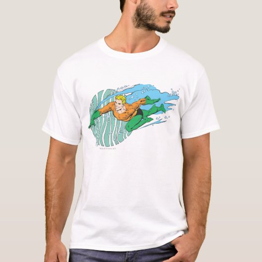 T-shirt Aquaman saute à gauche (Devant)