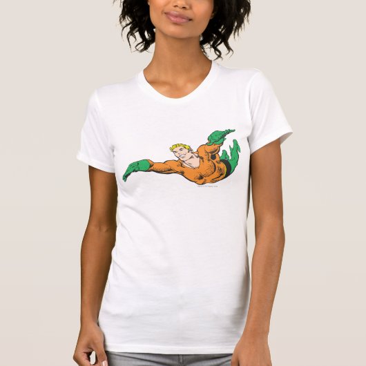 T-shirt Aquaman Soars (Devant)