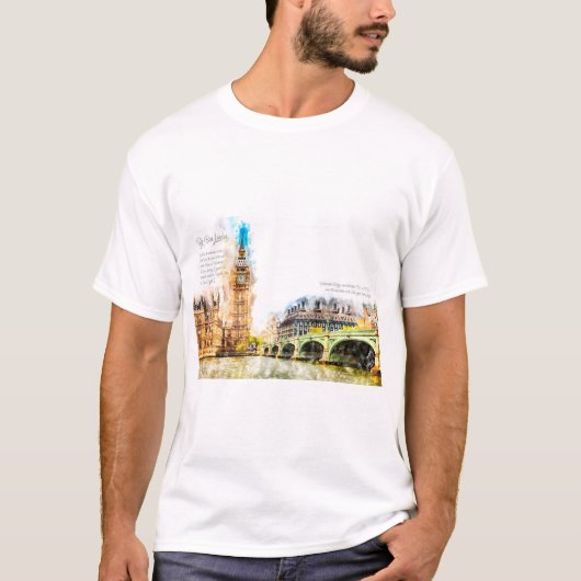 T-shirt Aquarell de Big Ben London (Devant)