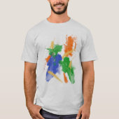 T-shirt Aquarelle Abstraite (Devant)