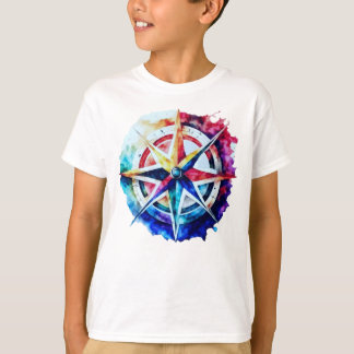 T-shirt Aquarelle Abstraite pour orientation et Di