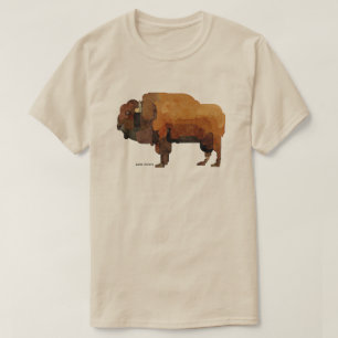 T-shirt Aquarelle American Buffalo (Bison)
