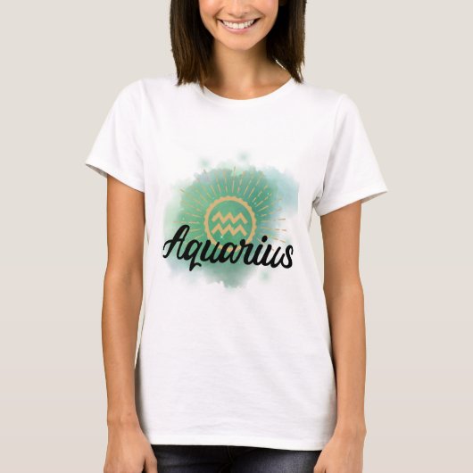 T-shirt Aquarelle Aquarius (Devant)