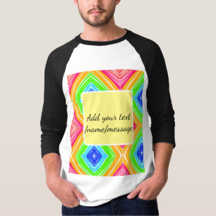 T-shirt Aquarelle arc-en-ciel ajoutez nom texte message pe