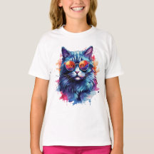 Aquarelle Art Chat Imprimer - Design Feline élégan