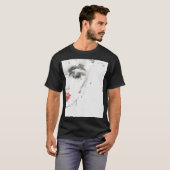 T-shirt Aquarelle Beauté : Illustration de portrait fémini (Devant entier)