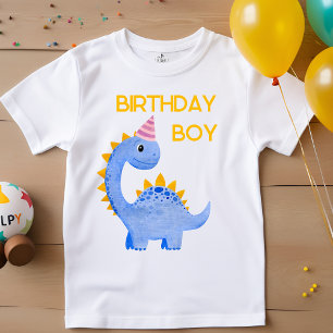 T-shirt Aquarelle Birthday Boy Dino