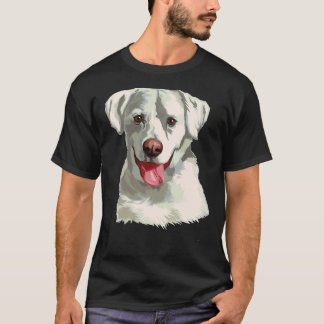 T-shirt Aquarelle Blanc Labrador