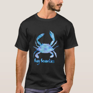 T-shirt Aquarelle Blue Crab Bay Beautés