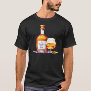 T-shirt Aquarelle Boire Cognac
