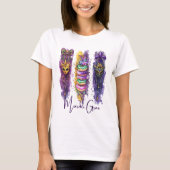 T-shirt Aquarelle Brosse Gras Mardi Mardi Gras (Devant)
