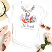 T-shirt Aquarelle Brunch Anniversaire Personnalisé