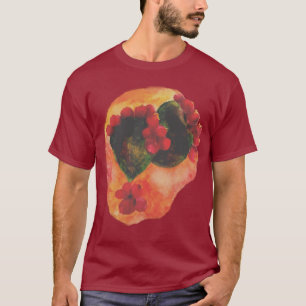 T-shirt Aquarelle Cerise et poires de poulet vert Cactus
