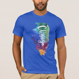 T-shirt Aquarelle Chicago