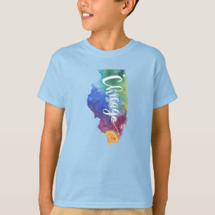 T-shirt Aquarelle Chicago