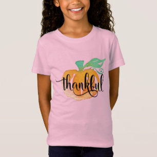 T-Shirt Aquarelle Citrouille Saison d'automne