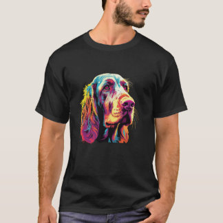 T-shirt Aquarelle Colorée Spinone Italiano Chien Londre