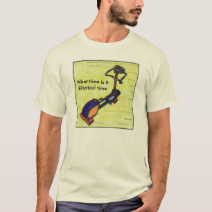 T-shirt Aquarelle colorée Vélo elliptique Fitness