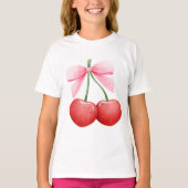 T-shirt Aquarelle Coquette Cerises (Devant)