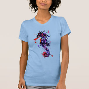 T-shirt Aquarelle couleur de cheval de mer