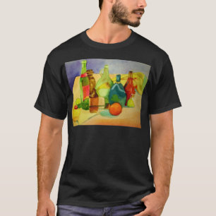 T-shirt Aquarelle de bouteille de verre