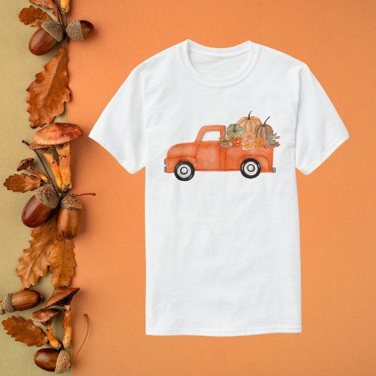 T-shirt Aquarelle de camion de récolte
