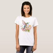 T-shirt Aquarelle de colibri (Devant entier)