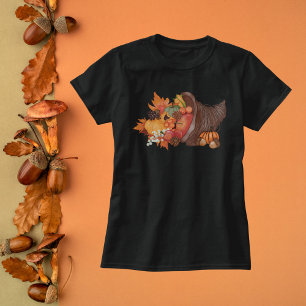 T-shirt Aquarelle de Cornucopia de récolte