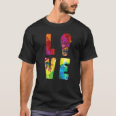 T-shirt Aquarelle de crème glacée cône Sundae Love (Devant)