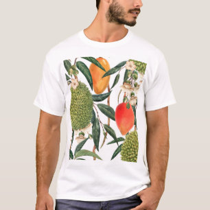 T-shirt Aquarelle de durian tropical, motif de mangue.
