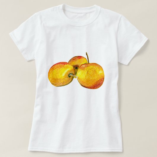 T-shirt Aquarelle de fruit jaune perruque (Design devant)