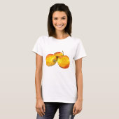 T-shirt Aquarelle de fruit jaune perruque (Devant entier)