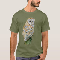 Aquarelle de hibou de grange