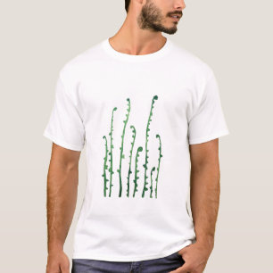 T-shirt aquarelle de la fougère verte