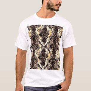 T-shirt Aquarelle de peau sauvage Motif sans couture