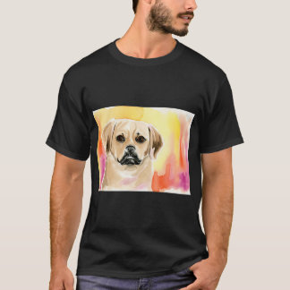 T-shirt aquarelle de Puggle