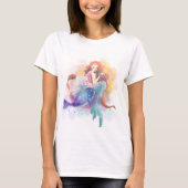T-shirt aquarelle de sirène (Devant)