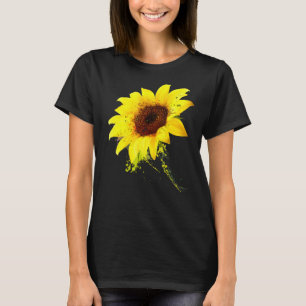 T-shirt Aquarelle de tournesol Floral Inspirational