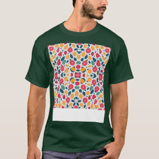 T-shirt Aquarelle d'été Fruit à motif de tourte de fruits 