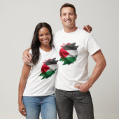 T-shirt Aquarelle Drapeau Palestinien (Unisexe)