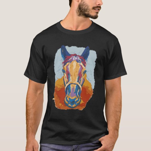 T-shirt Aquarelle du cheval (Devant)