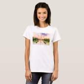 T-shirt Aquarelle du Washington Monument au coucher du sol (Devant entier)